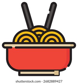 Chinesefood Modern Vector Icon – Minimal Illustration Symbol Template for Web Mobile App UI Design