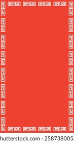 Chinese-style frame illustration, ramen pattern frame