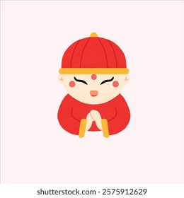 a chinesse character design vector