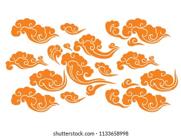 Chinesse Cloud Decorative Vector