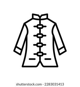 chinesse coat icon for your website, mobile, presentation, and logo design.