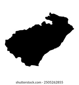 Chiniot district map, administrative division of Pakistan. Vector illustration.