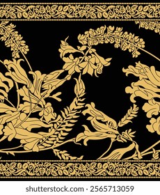 Chintz and dupatta patterns featuring seamless ethnic motifs, Indian-style flowers, wallpapers, and gift wraps ready for print.