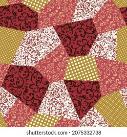 El patrón de chintz se hace en un mosaico sin fisuras,