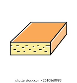 chip board color icon vector. chip board sign. isolated symbol illustration