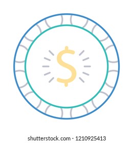 chip  coin  dollar 