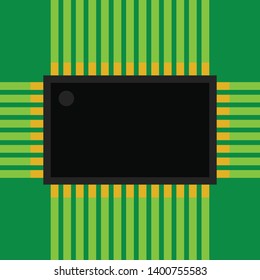 Chip, component on printed circuit board