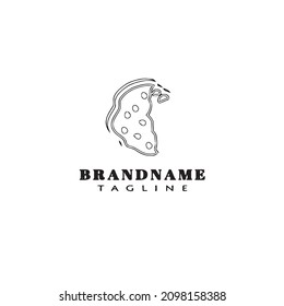 chip cookies logo cartoon design icon template black modern cute vector illustration