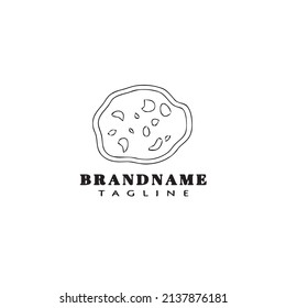 chip cookies logo cartoon design icon template flat modern isolated vector illustration