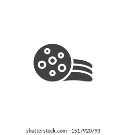 Chip cookies vector icon. filled flat sign for mobile concept and web design. Stack of oatmeal cookie glyph icon. Symbol, logo illustration. Vector graphics