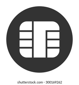 Chip of credit card icon