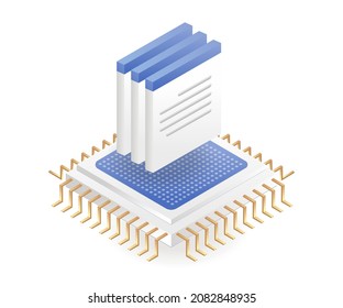 Chip data server and network