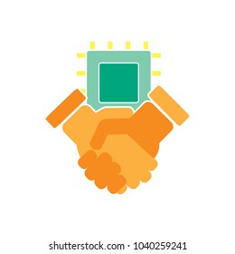 Chip Deal Logo Icon Design