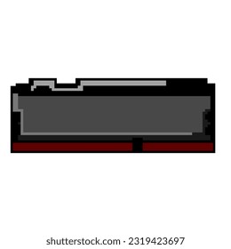 chip desktop memory game pixel art retro vector. bit service computer, pc ram chip desktop memory. old vintage illustration