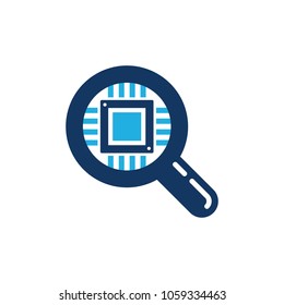 Chip Find Logo Icon Design
