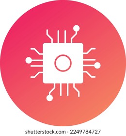 Chip Flat Vector Icon Design