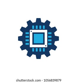 Chip Gear Logo Icon Design