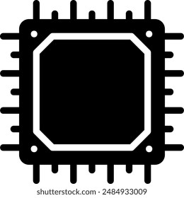 Chip-Symbol-Illustration Vektorgrafik
