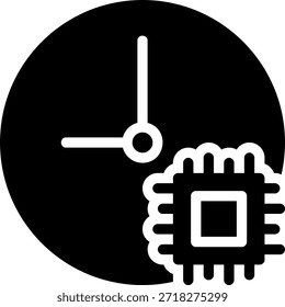 chip glyph icon illustration vector