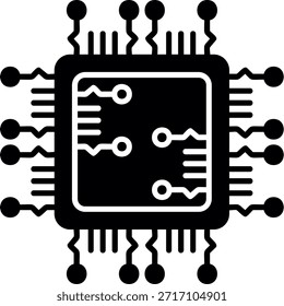 Chip-Glyphenstil-Symboldesign