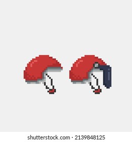 chip helm with different style in pixel style
