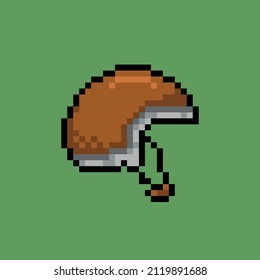 chip helm in pixel art style