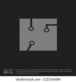 Chip Icon - Black Creative Background - Free vector icon