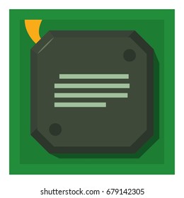 Chip icon. Cartoon illustration of chip vector icon for web