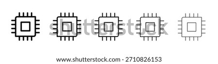 Chip icon design, logo, app, UI. Vector illustration, EPS