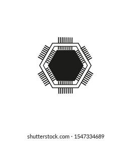CHIP ICON DESIGN , VECTOR EPS10