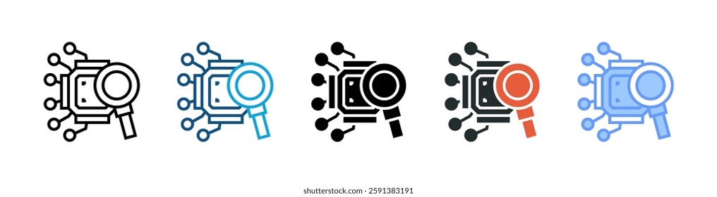 Chip Icon Element For Design