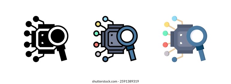 Chip Icon Element For Design