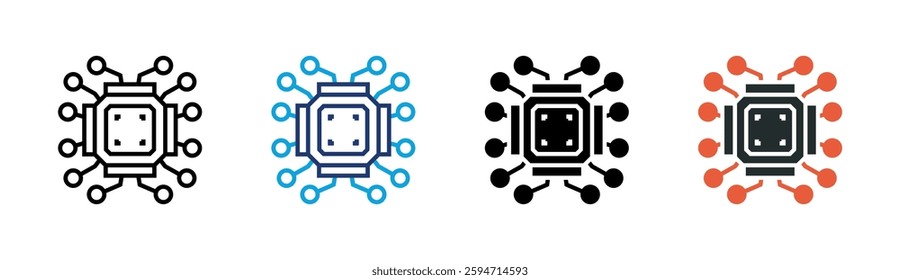 Chip Icon Element For Design
