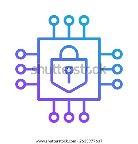 Chip Icon Element For Design
