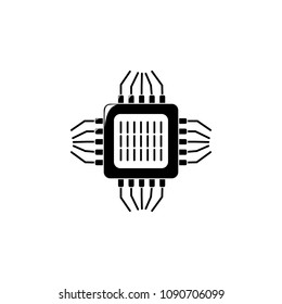 chip icon. Element of science for mobile concept and web apps. Detailed chip icon can be used for web and mobile. Premium icon on white background