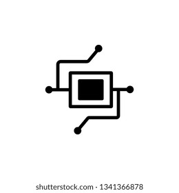 chip, icon. Element of web for mobile concept and web apps illustration. Icon for website design and development, app development. Vector