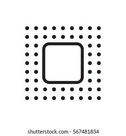 chip icon illustration isolated vector sign symbol