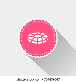 chip icon with long shadow