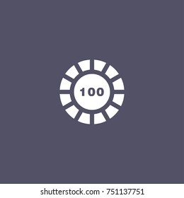 chip icon for play casino games