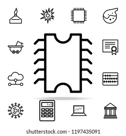 chip icon. Science icons universal set for web and mobile