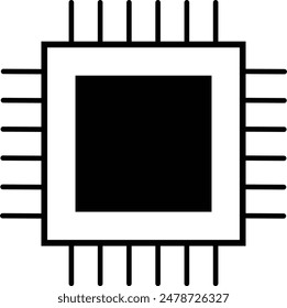Chip icon, Chip sign vector for web site Computer and mobile app design EPS 10.