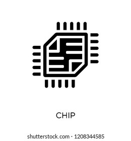 Chip icon. Chip symbol design from Artificial Intellegence collection.