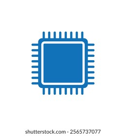 Chip icon Thin line illustration set