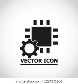 Chip Icon Vector 