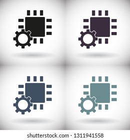 Chip Icon Vector 
