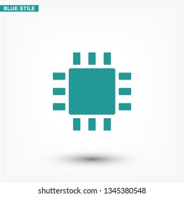 Chip Icon Vector 