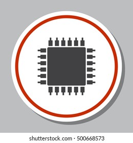 Chip Icon Vector