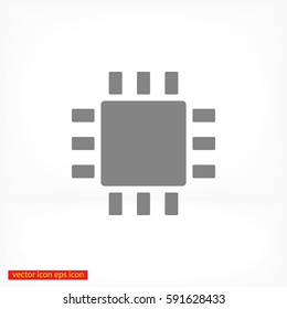 Chip Icon Vector 