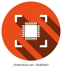 Chip Icon, vector, icon flat