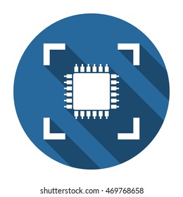 Chip Icon, vector, icon flat